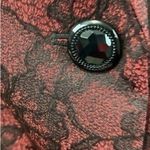 Evan Picone Elegant Women's Burgundy Brocade Blazer From Black Lable Photo 2