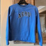 Aeropostale Y2K Sweatshirt Blue Aero Cotton Womens XS Photo 1