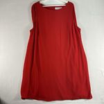 Emma & Michele  Plus 18W Cape Shift Dress Red Knee Length Lined Cocktail Holiday Photo 3
