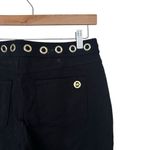 Michael Kors  Black Grommet Waist Stretch Dress Pants Sz M Photo 5