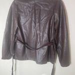 Banana Republic  brown vegan leather jacket Photo 3