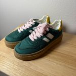 Steve Madden NWOT Madden Girl Women’s Goalie Lace Up Platform Sneaker Green Multi Size 7.5 Photo 6