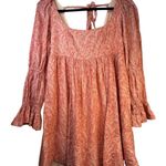 Anthropologie Pink   Pilcro Long-Sleeved Babydoll Dress - Size S Photo 4