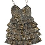 Romeo + Juliet Couture  NWT Animal Print Tiered Ruffle Dress Photo 1