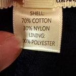 Monteau Los Angelas Navy Floral Lace Design Midi Cap Sleeves Dress Sz. S. Blue Photo 13