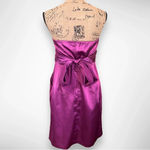 Charlotte Russe CHARLOTTE RUSSE Women's Fushia Satin Strapless Mini Dress 13/14 | GUC Photo 2