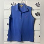 Cross Creek Pro‎ Collection Sleeveless Polo Shirt Blue Size M Photo 3