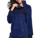 Boxercraft Blue Long Sleeve Sherpa Pullover Photo 1