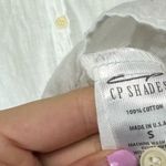 CP Shades  Textured Cotton Button Midi Dress Sz Small White Photo 15