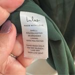 Lulus  Dreaming of Elegance NWT‎ size Large Emerald Satin One-Shoulder Maxi Dress Photo 10