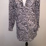 Victoria's Secret Victoria’s Secret zebra print ruffle sleeve button Down robe Photo 2