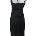 Nicole Miller Artelier Black Floral Lace Sleeveless Camisole Maxi Tank Dress 4 Photo 1