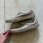 Sam Edelman Gold/Silver Metallic Well Loved Sneakers Sz 8 Photo 0