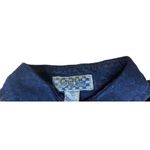 Vtg Jeetish Pretty Bleu Blue Acid Washed Denim Beaded Sequin Embellished Shirt L Size L Photo 5