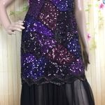 Oleg Cassini Gatsby Style Beaded Silk Dress Size 4 Photo 3