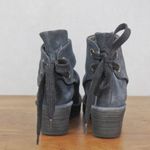 Fly London  Blue Suede Ankle Wedge Booties EU Size 37 Photo 8