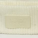 Coach  Winter Cable Knit Headband Cream Color with Logo Patch One Size Photo 1