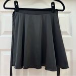 Commense Satin Wrap Tie Mini Skirt Black sz Small Photo 4