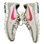 Nike Free 5.0 Women's, Size 6, Ohio State Buckeye, Gray and Pink Photo 0