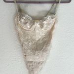 Victoria's Secret Vintage Victoria’s Secret Lace Bodysuit 34B – Made in USA Ivory NWT Photo 0
