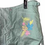 Fresh Produce  Lagoon Green FLORAL Stretch CRUISER SKORT Skirt Small Photo 1