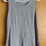 Soft Surroundings  Womens Tank Top M Taupe Sleeveless Textured Layering‎ Casual Photo 0