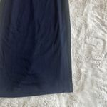 Babaton  Made in Italy Women's Navy Bodycon Midi Dress Long Sleeve Work Evening 4 Photo 3