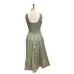 Everlane Sleeveless Fit & Flare Midi Dress Pockets Sage Green size Large Photo 6