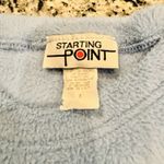 Starting Point Size Small Light Blue Fleece Pullover Polyester Long Sleeve Top Photo 9