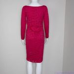 Ingrid & Isabel hot pink boat neck pointelle long sleeve sheath dress, size s Photo 12