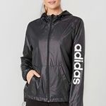 Adidas Women's Essentials Linear Windbreaker Black Size Small Photo 0