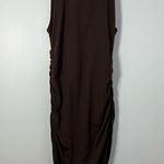 Babaton Aritzia  Contour Ruched Racerback Dress Chocolate Brown Size S Photo 1