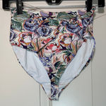 Dippin' Daisy's High Waisted Floral Knot front Bikini Bottom Womens Small Photo 0