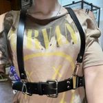 Black Harness Underbust Suspender O Ring Belt New Photo 2