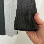 Bobeau Color Block Open Front Cardigan Ribbed Knit Sweater Grey Black Size S Photo 3