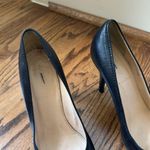 J.Crew Black Leather Heels Round Toe Photo 1