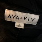Ava & Viv Womens Black Puffer Jacket Pockets 1X Photo 4