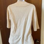 70s dagger collar knit top beige Size M Photo 3
