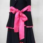 Taboo Vintage 90s Black & Pink Ruffle Dress Photo 6