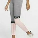 Nike  The One Leggings Womens Small 7/8 Training Pull On Pink Gray Black Gym Photo 0