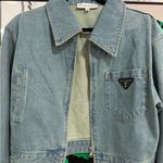 Prada Sky Blue Denim Jacket Photo 0