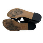 Stuart Weitzman  Gladiator Sandals‎ Flat Leather Stretch Knit Black Size 9.5 Photo 10