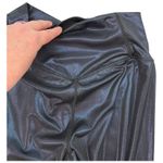 Halara  Shiny Midnight Leggings 7/8 V Waist Stretch Blue Glitter Vegan Leather Photo 5