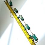 Bronzite and faux turquoise beaded adjustable necklace Blue Photo 4