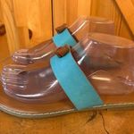 Seven7  Sandals Womens 8 Casual Slip On TStrap  Flats NAV01 Photo 0