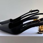 Givenchy BLACK classic G CUBE SLINGBACK PUMP size 35 Photo 10