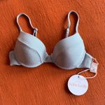 Selfie Leslie  Zuma Lurex Molded Underwire Bikini Top in Mint Green size M NWT Photo 4