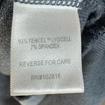 Garnet Hill  Sweatshirt Tunic Women's XL Cowl Neck 3/4 Sleeve Pullover Blue Cozy Photo 3