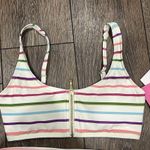 Kate Spade (NWT) Zip Front Bikini Top & Bottoms, Party Stripe, Size XS Photo 3