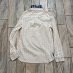 Vineyard Vines NEW  women's size 2 white/blue button down long sleeve shirt Photo 4